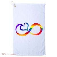 Neurodiversity Heart Symbol Golf Towel thumb 0