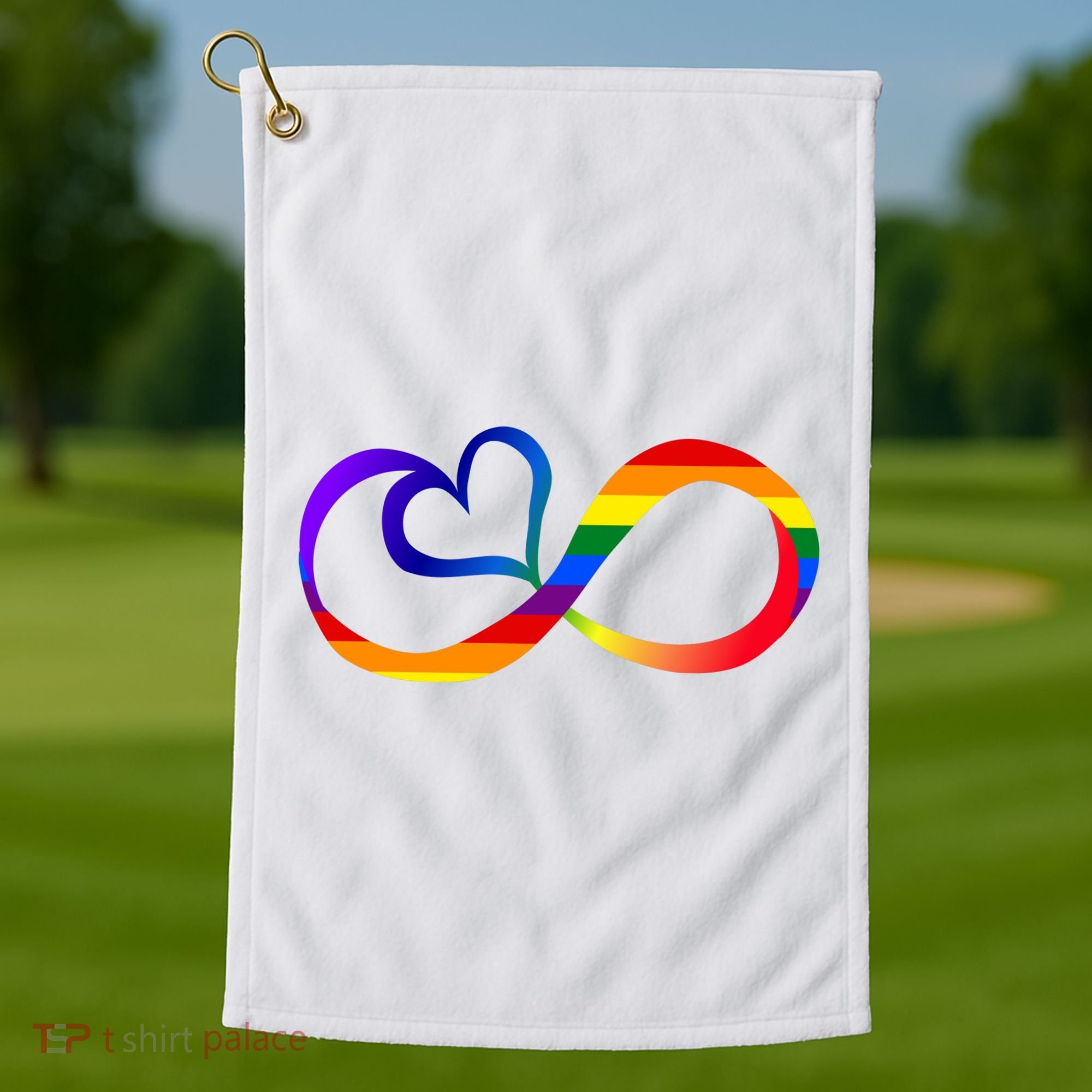 Neurodiversity Heart Symbol Golf Towel
