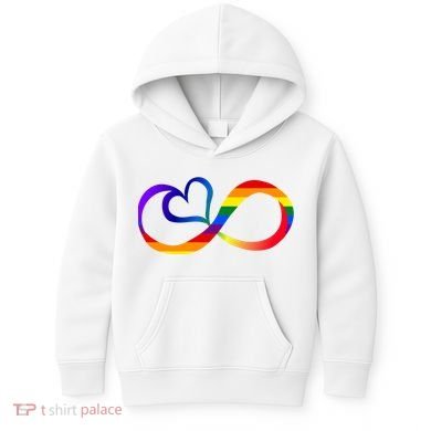 Neurodiversity Heart Symbol Kids Hoodie