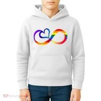 Neurodiversity Heart Symbol Kids Hoodie thumb 4