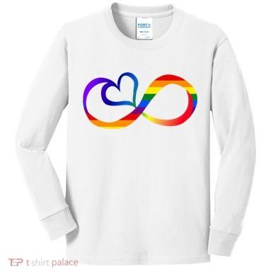 Neurodiversity Heart Symbol Kids Long Sleeve Shirt