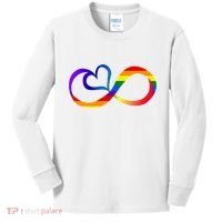 Neurodiversity Heart Symbol Kids Long Sleeve Shirt thumb 0