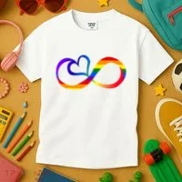 Neurodiversity Heart Symbol Kids T-Shirt thumb 3