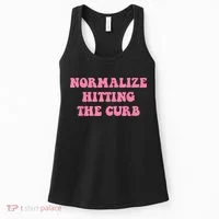Normalize Hitting The Curb Funny Apparel Women's Tank Top thumb 0