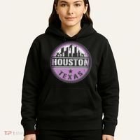 Neon Houston Texas Logo Hoodie thumb 5