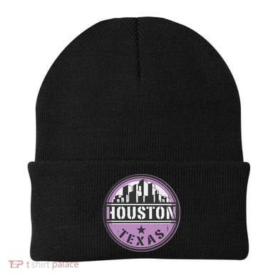 Neon Houston Texas Logo Beanie