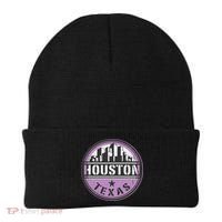 Neon Houston Texas Logo Beanie thumb 0