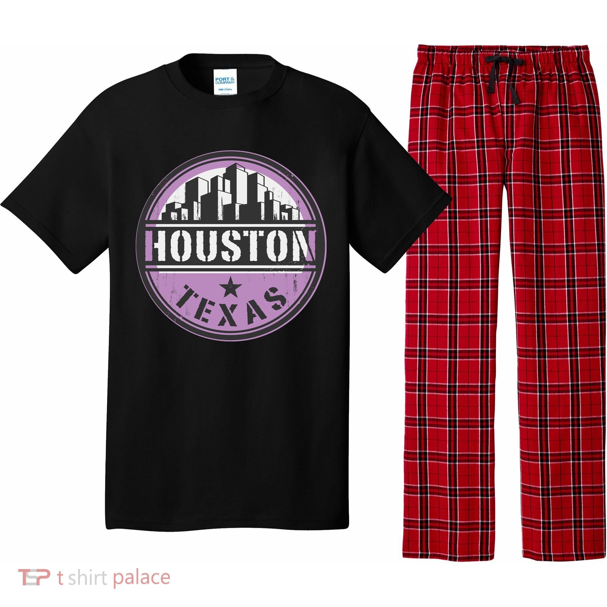 Neon Houston Texas Logo Pajama Set