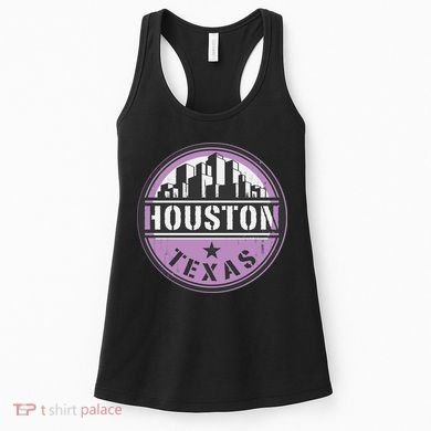 Neon Houston Texas Logo Women's Tank Top