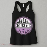 Neon Houston Texas Logo Women's Tank Top thumb 3