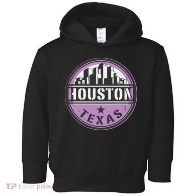 Neon Houston Texas Logo Toddler Hoodie
