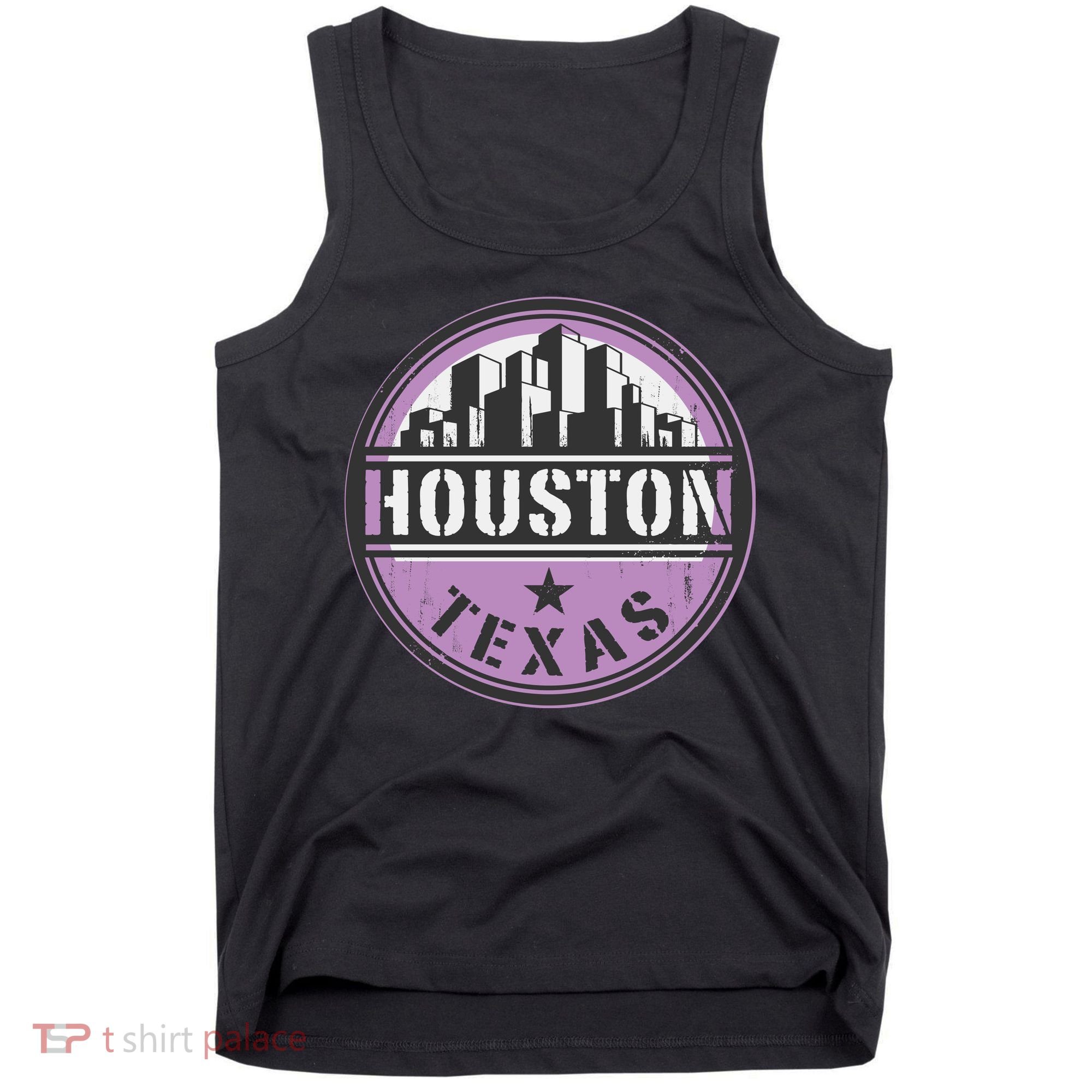 Neon Houston Texas Logo Tank Top
