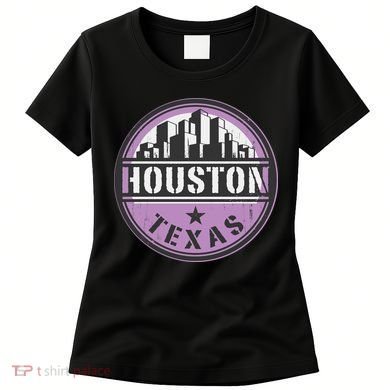 Neon Houston Texas Logo Women's T-Shirt