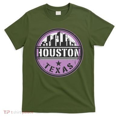 Neon Houston Texas Logo T-Shirt