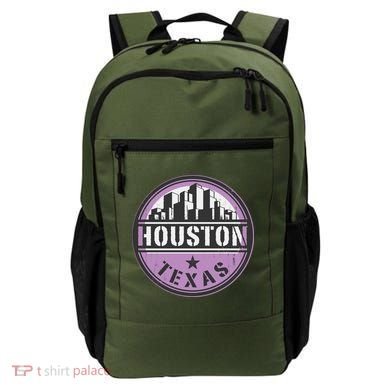 Neon Houston Texas Logo Backpack