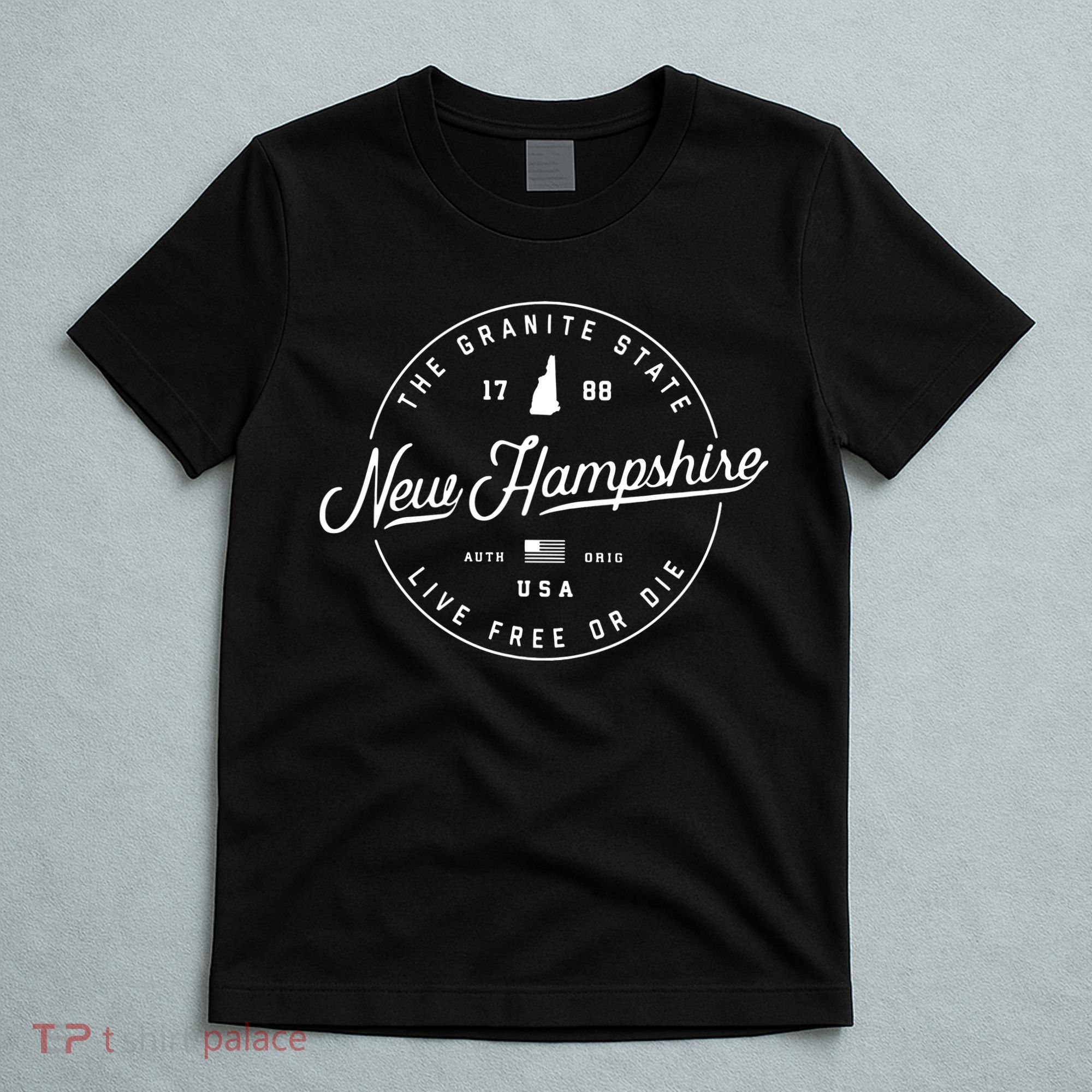 New Hampshire Us State Travel Vacation Shirts Nh Us T-Shirt