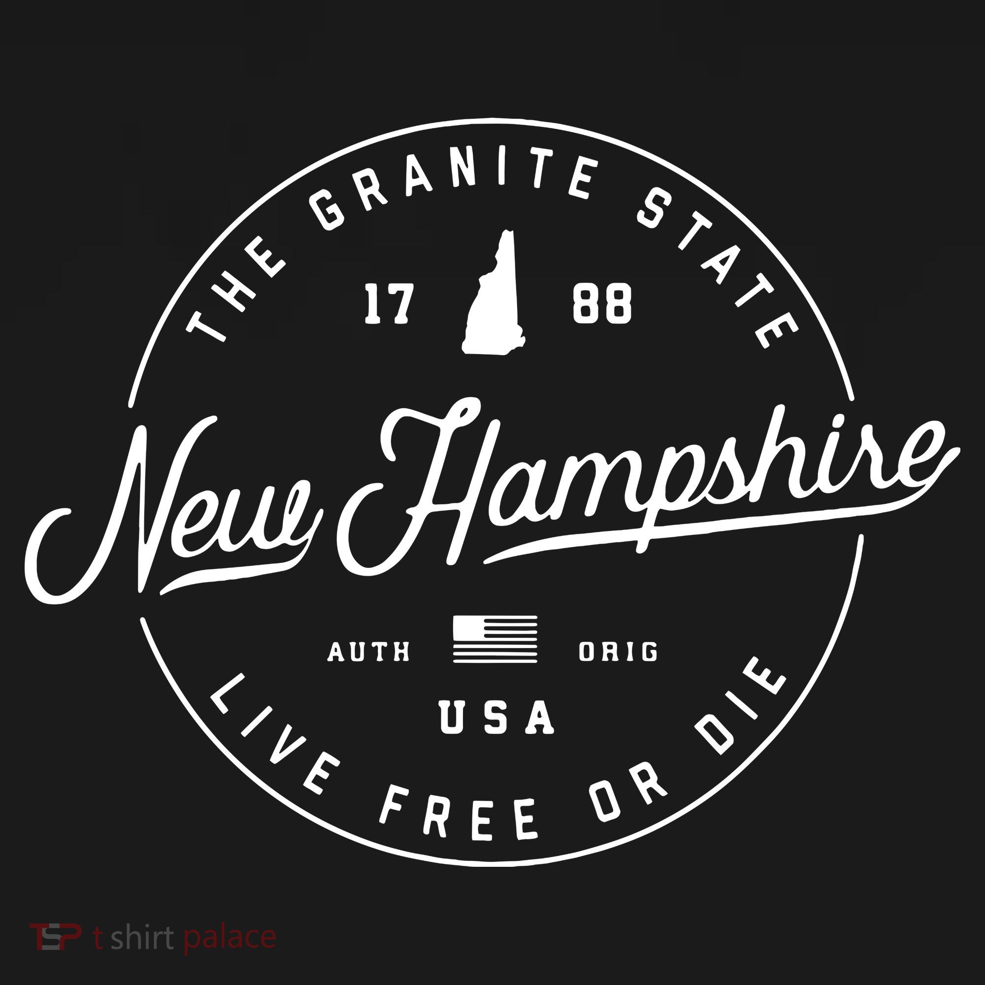 New Hampshire Us State Travel Vacation Shirts Nh Us T-Shirt