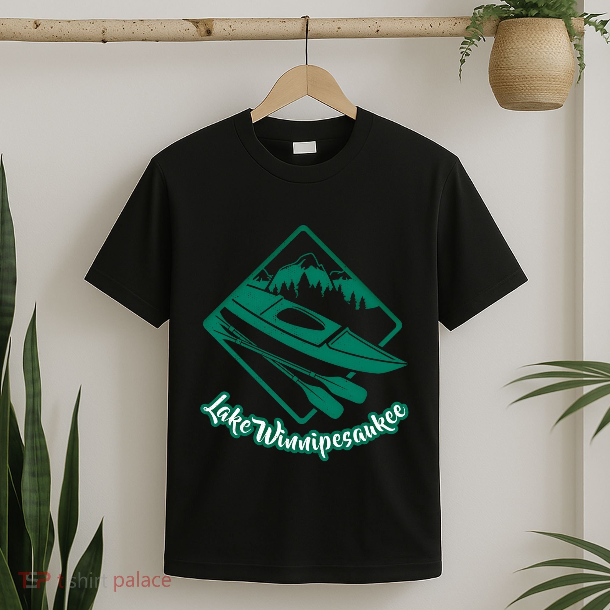 New Hampshire Vacation Lake Winnipesaukee Kayak Kayaking Gift T-Shirt