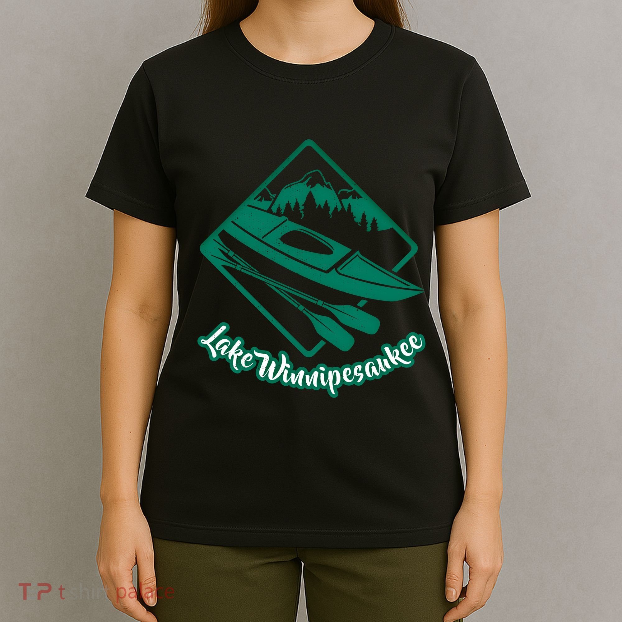 New Hampshire Vacation Lake Winnipesaukee Kayak Kayaking Gift T-Shirt