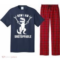 Now I Am Unstoppable Funny TRex Pajama Set thumb 0
