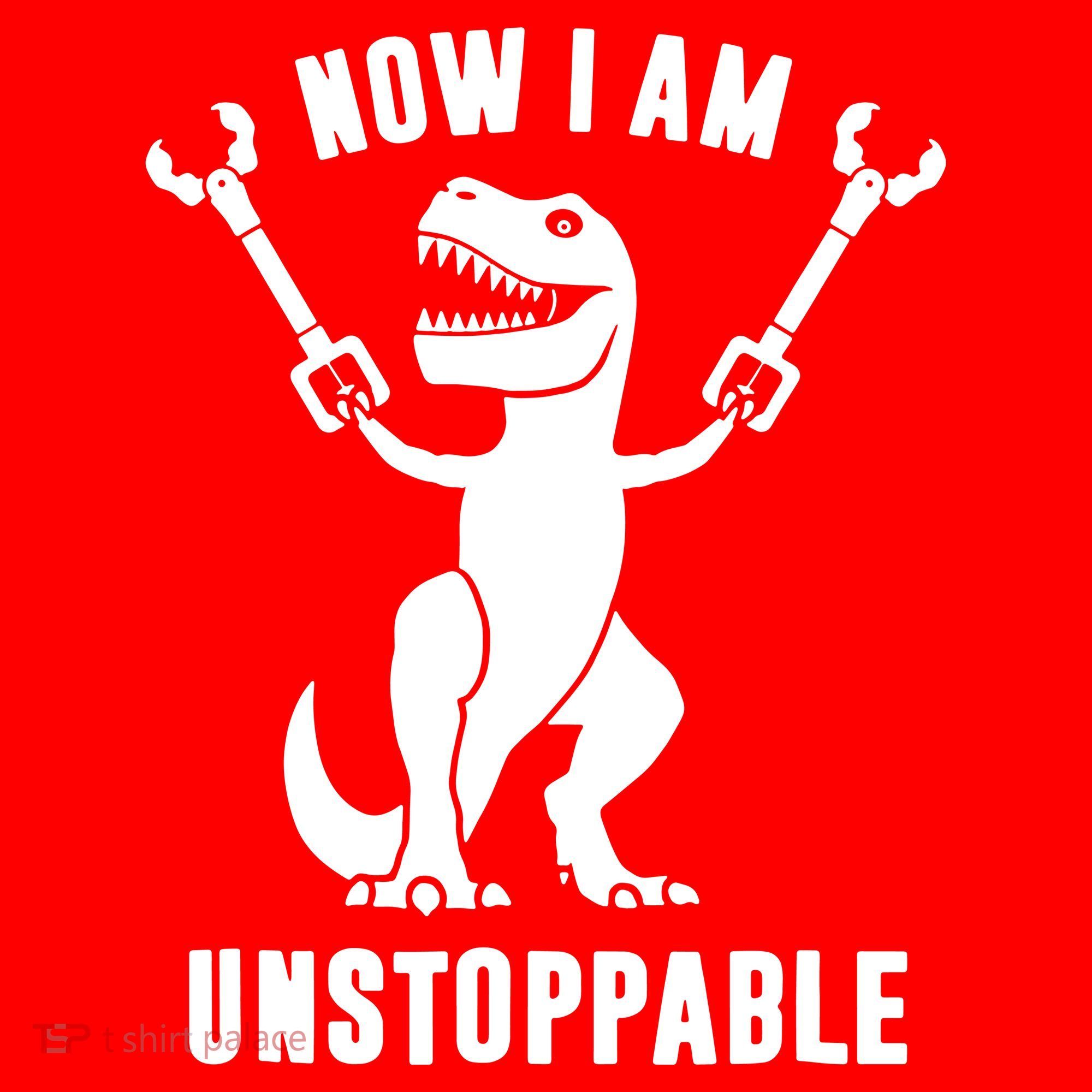 Now I Am Unstoppable Funny TRex Santa Hat