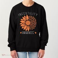 National Infertility Awareness Week Sunflower Gift Women's Sweatshirt thumb 0