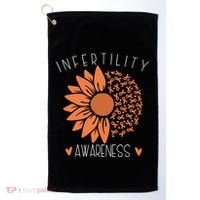 National Infertility Awareness Week Sunflower Gift Golf Towel thumb 0