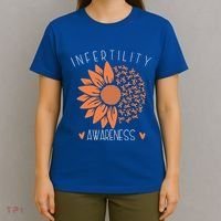 National Infertility Awareness Week Sunflower Gift T-Shirt thumb 4