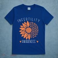 National Infertility Awareness Week Sunflower Gift T-Shirt thumb 5