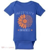 National Infertility Awareness Week Sunflower Gift Baby Bodysuit thumb 0