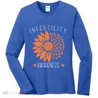 National Infertility Awareness Week Sunflower Gift Women's Long Sleeve Shirt thumb 0