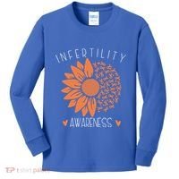 National Infertility Awareness Week Sunflower Gift Kids Long Sleeve Shirt thumb 0