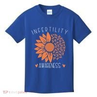 National Infertility Awareness Week Sunflower Gift Kids T-Shirt thumb 0