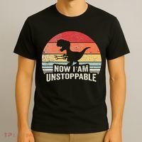 Now I Am Unstoppable Funny Trex Gifts Vintage T-Shirt thumb 3
