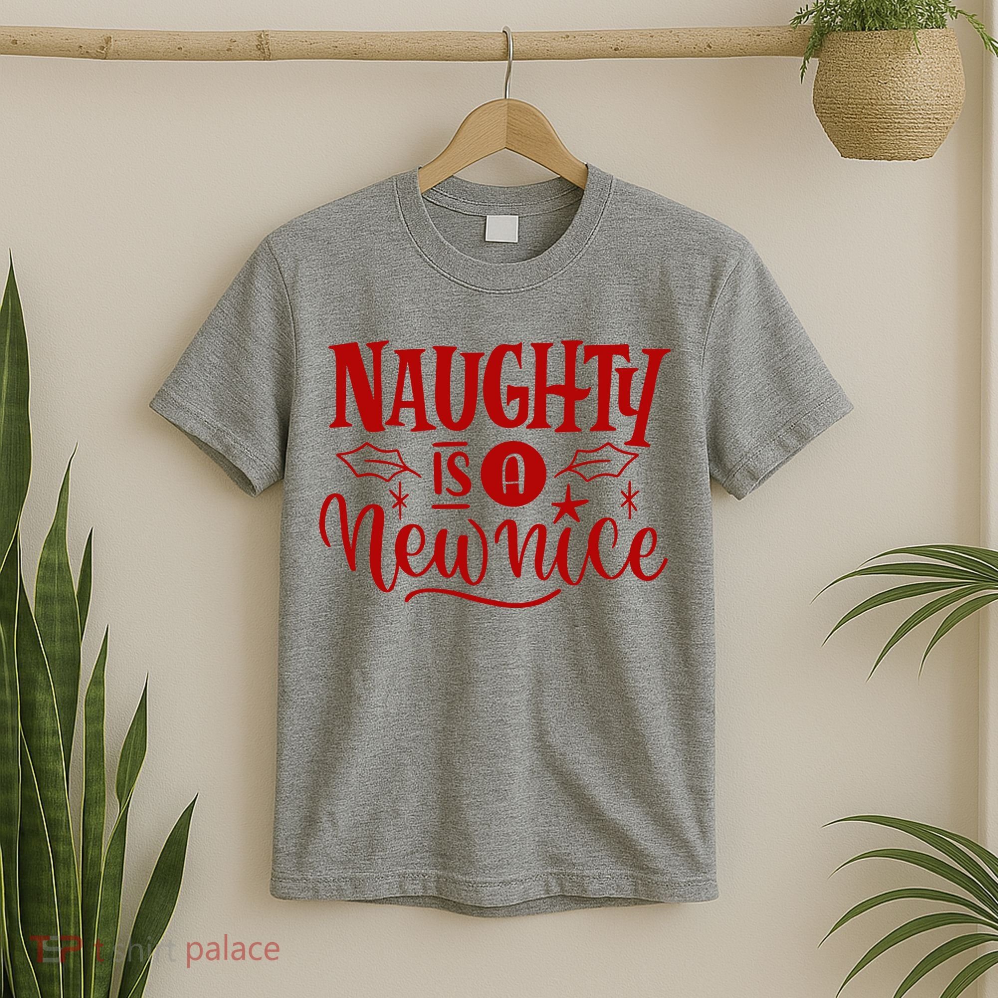 Naughty Is A New Nice Funny Holiday Gift T-Shirt