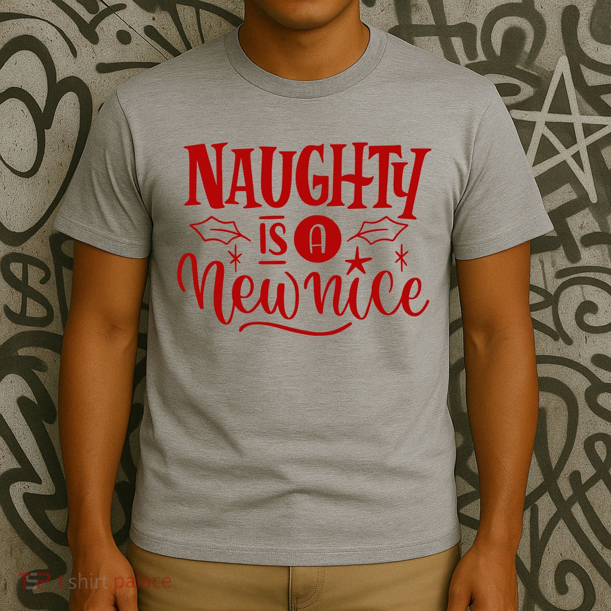 Naughty Is A New Nice Funny Holiday Gift T-Shirt