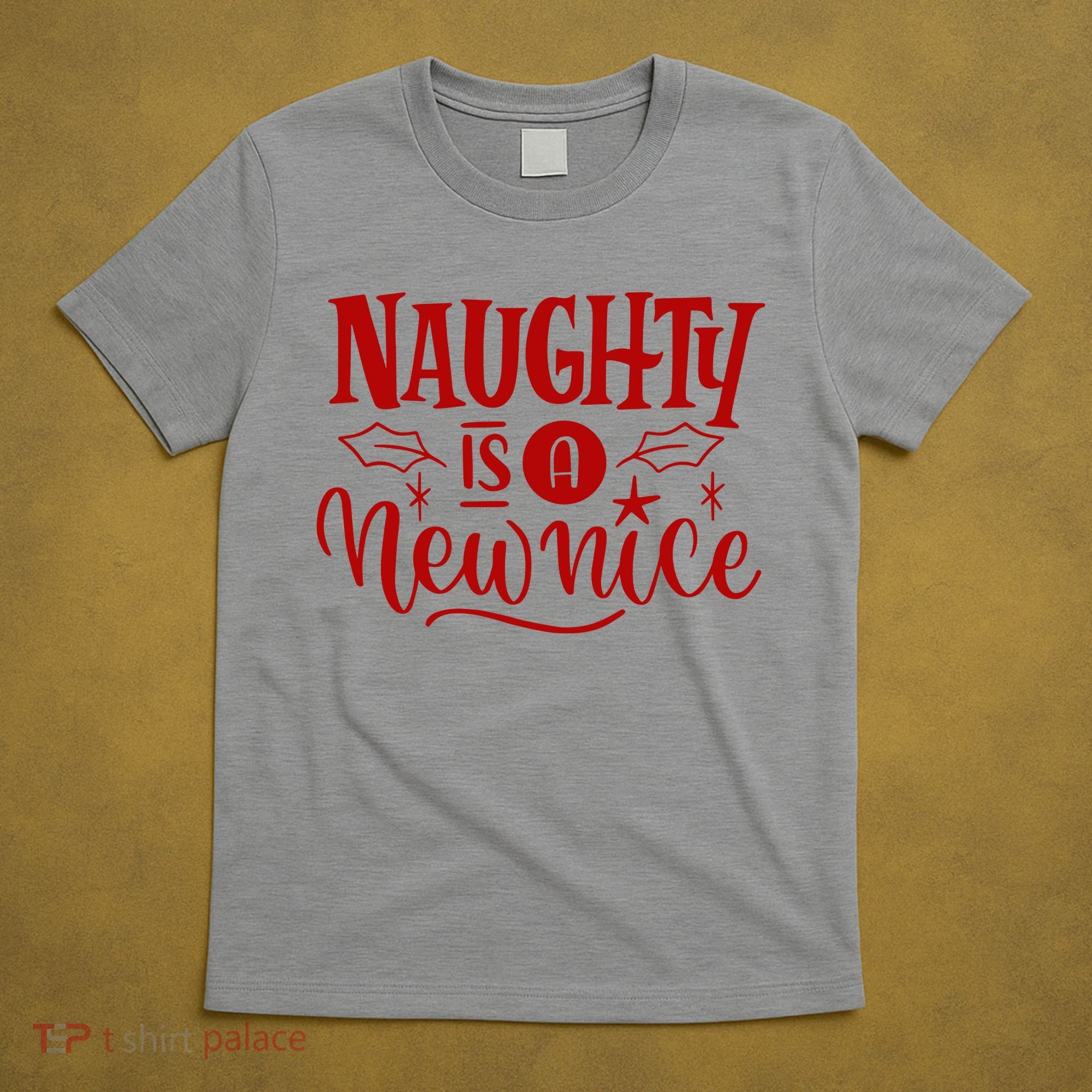 Naughty Is A New Nice Funny Holiday Gift T-Shirt