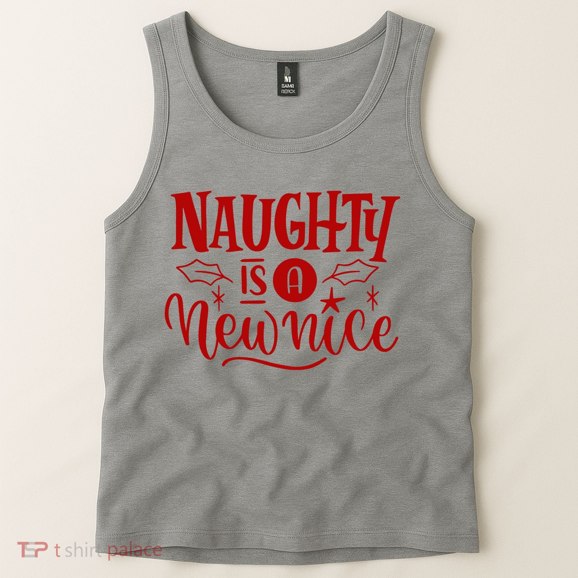 Naughty Is A New Nice Funny Holiday Gift Tank Top