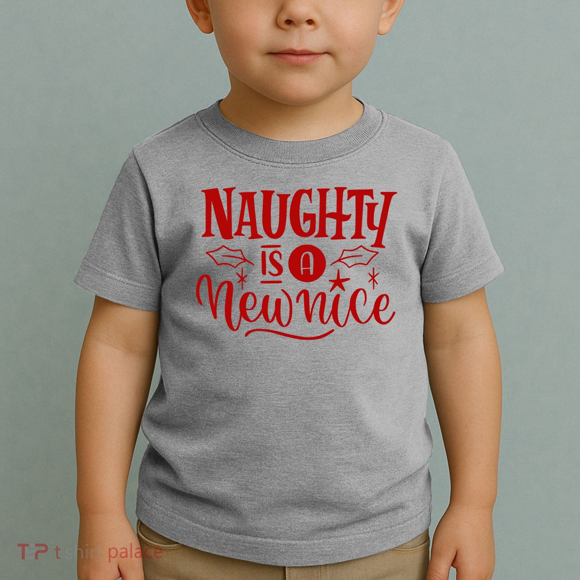 Naughty Is A New Nice Funny Holiday Gift Toddler T-Shirt