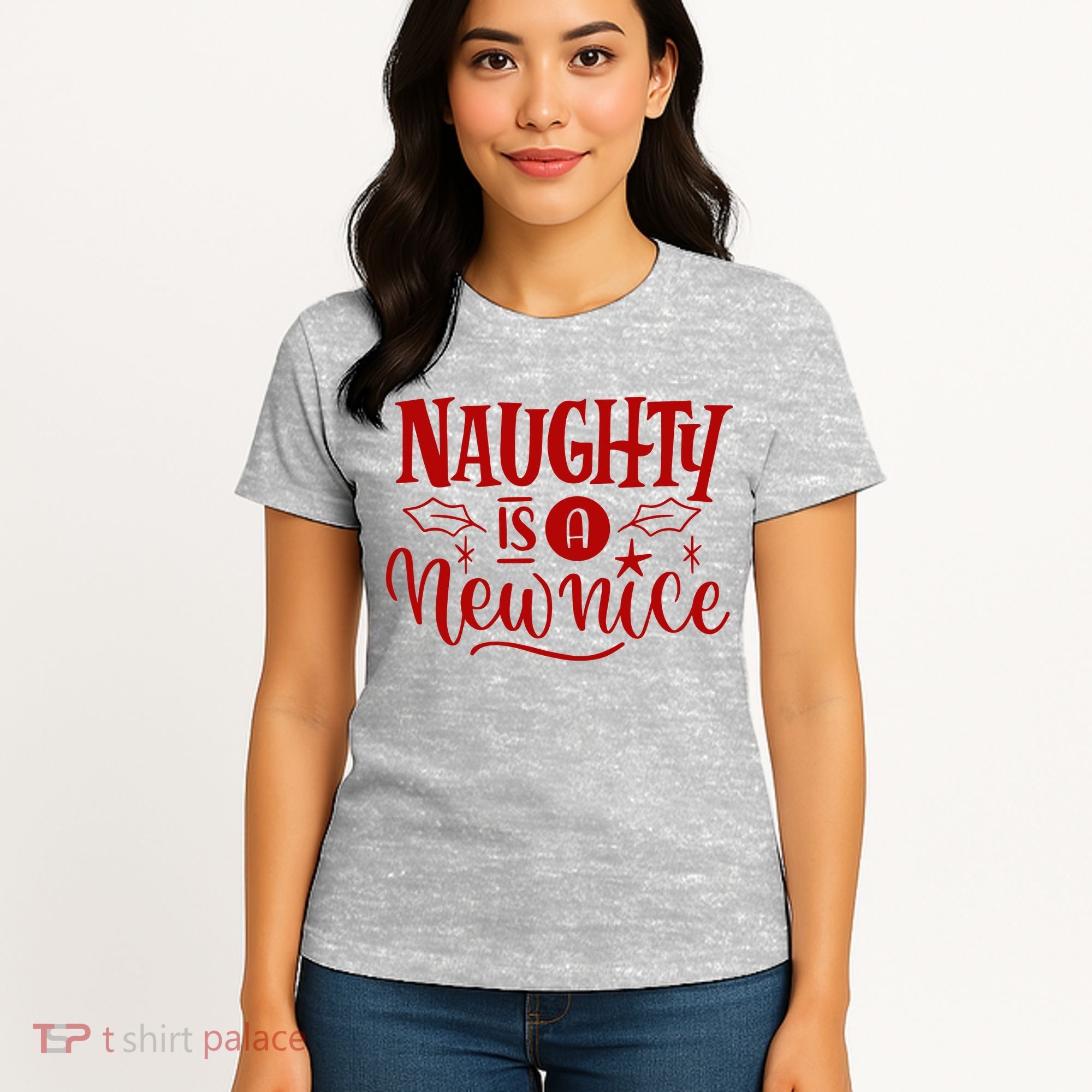 Naughty Is A New Nice Funny Holiday Gift Women's T-Shirt