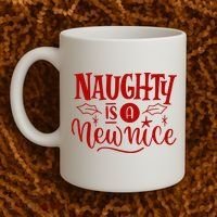 Naughty Is A New Nice Funny Holiday Gift Coffee Mug thumb 2