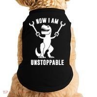 Now I Am Unstoppable Funny TRex Doggie Tank thumb 0