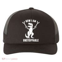 Now I Am Unstoppable Funny TRex Yupoong Adult 5-Panel Trucker Hat thumb 0