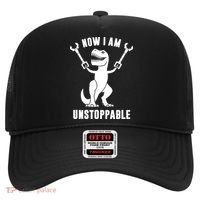 Now I Am Unstoppable Funny TRex Hat thumb 0