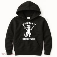 Now I Am Unstoppable Funny TRex Kids Hoodie thumb 0