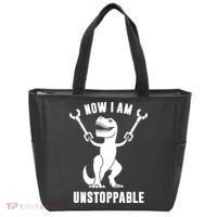 Now I Am Unstoppable Funny TRex Tote Bag thumb 0
