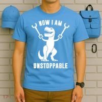 Now I Am Unstoppable Funny TRex T-Shirt thumb 5