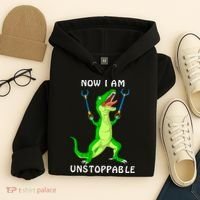 Now I Am Unstoppable Dinosaur Hoodie thumb 4