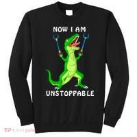 Now I Am Unstoppable Dinosaur Sweatshirt thumb 0