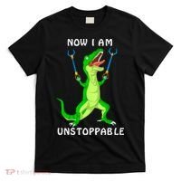 Now I Am Unstoppable Dinosaur T-Shirt thumb 0